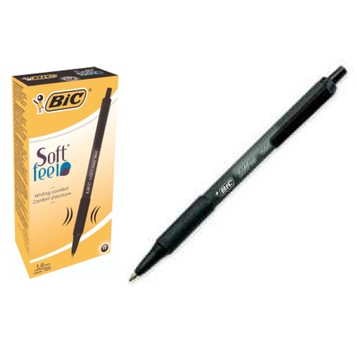 DŁUGOPIS BIC SOFTFEEL CLIC GRIP CZARNY A'12 4360
