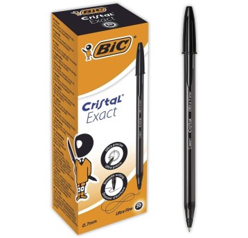 DŁUGOPIS CRISTAL EXACT CZARNY BCL BIC A'20 4142