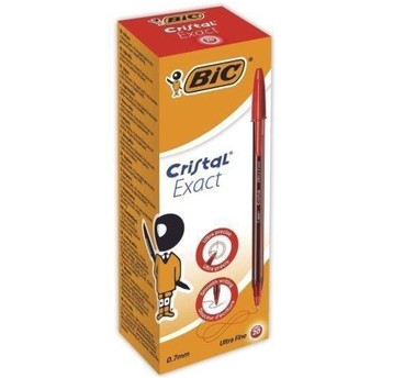 DŁUGOPIS CRISTAL EXACT CZERWONY BCL BIC A'20 4159