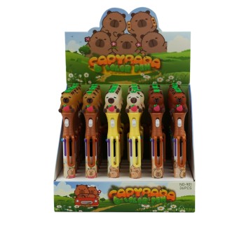 DŁUGOPIS KAPIBARA 6 KOL ŚWIĘCĄCY 2461 A'36