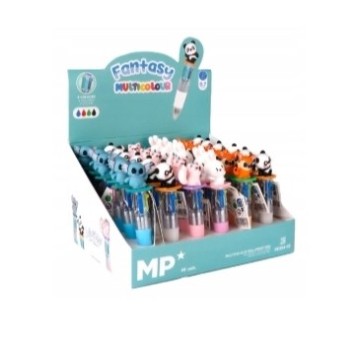 Długopis MINI 4w1 0.7mm Zwierzątka 5362 A'36