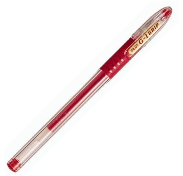 DŁUGOPIS PILOT G1 GRIP ŻELOWY CZERWONY A'12 8889