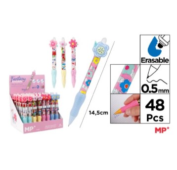 Długopis ścieralny z nakładką KWIATY A'48 2506