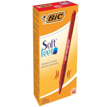 DŁUGOPIS SOFT FEEL GRIP A'12 CZERWONY 4384
