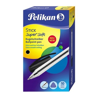 DŁUGOPIS STICK SUPER SOFT K86 D(50) CZARNY 1452