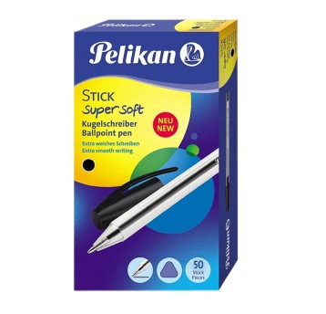 DŁUGOPIS STICK SUPER SOFT K86 D(50) CZARNY 1452