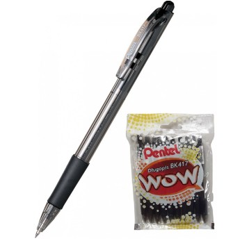 DŁUGOPIS WOW 0,7MM CZARNY BK417-A (10) 9623