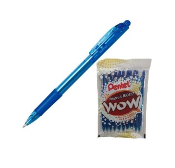 DŁUGOPIS WOW 0,7MM NIEBIESKI BK-417-C (10) 9647