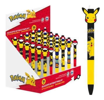 DŁUGOPIS WYMAZYWALNY (36) DISPLAY POKEMON 3978