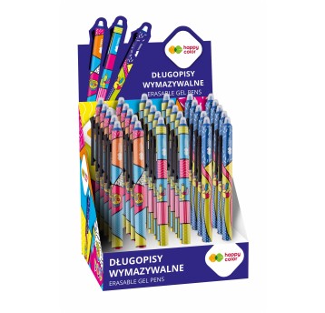 Długopis wymazywalny POP, automat 0,5MM NIEB (30)