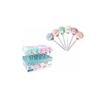 Długopis z pomponem 1.0MM Tęcza 9454 A'24