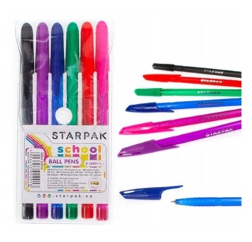 DŁUGOPIS ZAMYKANY 6KOL STK 2913