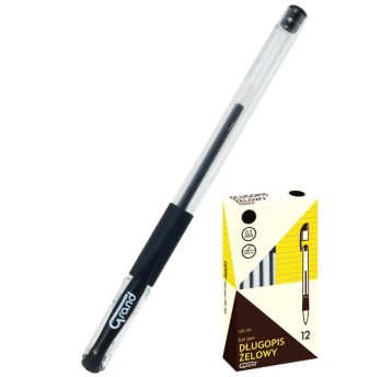 DŁUGOPIS ŻEL GR-101 CZARNY GRAND 160-1025 A'12