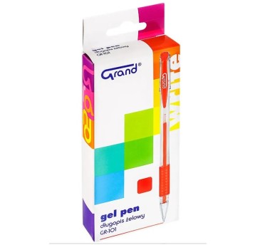 DŁUGOPIS ŻEL GR-101 CZERWONY GRAND 160-1026
