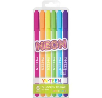 DŁUGOPIS ŻELOWY 6 KOL. NEON YNT 8203