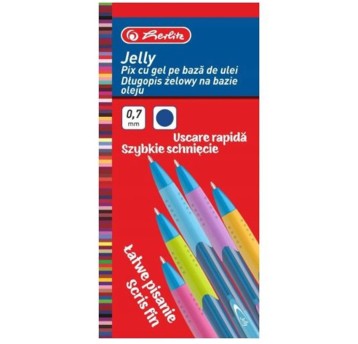 DŁUGOPIS ŻELOWY JELLY (12) 0,7 MM NIEBIESKI 7685