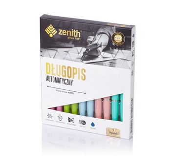 DŁUGOPIS ZENITH 7 (10) MIX PASTELOWY 04071010