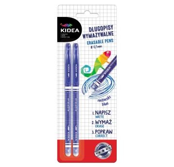 DŁUGOPISY WYMAZYWALNE 2SZT KIDEA 2010