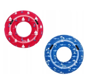 DMUCHANE KOŁO DO PŁYWANIA 119CM NIEBIESKIE 5643