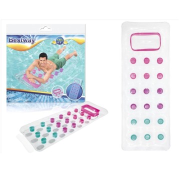 DMUCHANY MATERAC PRZEŹROCZYSTY 188X71CM BESTWAY