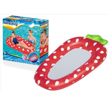 DMUCHANY MATERAC Z SIATKĄ TRUSKAWKA 178X103CM 6770