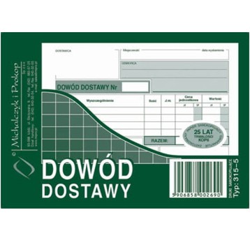 DOWÓD DOSTAWY A6 315-5