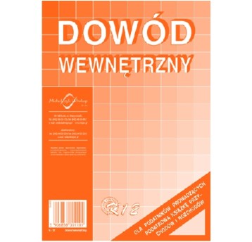 DOWÓD WEWNĘTRZNY A5 K12