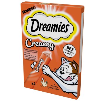 DREAMIES CREAMY KARMA DLA KOTA KURCZAK 4 X 10 G