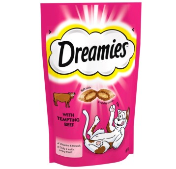 DREAMIES KARMA PRZYSMAK DLA KOTA Z WOŁOWINĄ 60G