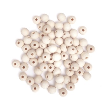 DREWNIANE KORALIKI KULKI 12 MM 40G 0244