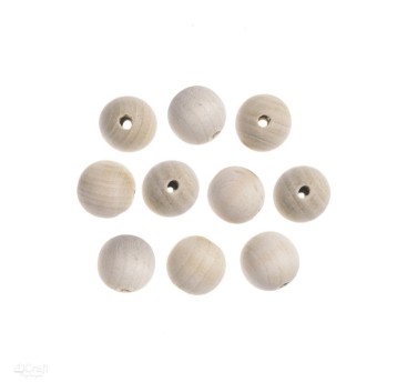 DREWNIANE KORALIKI, KULKI 25 MM, 10 SZT. 4778