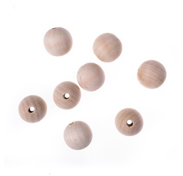 DREWNIANE KORALIKI KULKI 30 MM 8 SZT. 2133