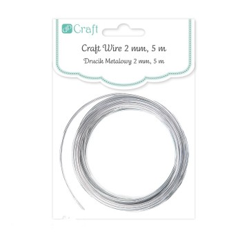 DRUCIK METALOWY 2 MM, 5 M - SREBRNY 6525 A'6