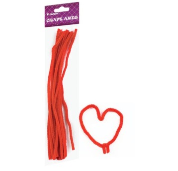 DRUCIKI KREATYW 6MM 30CM 15 SZT FANDY CZERW. 1914