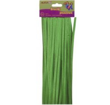 Druciki Pluszowe do dekoracji i zabawy c. zielone