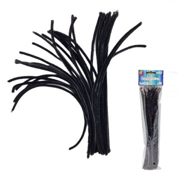 Druciki Pluszowe do dekoracji i zabawy czarne