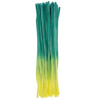 DRUCIKI PLUSZOWE OMBRE ZIELONE 6MM/30CM (40) 9331
