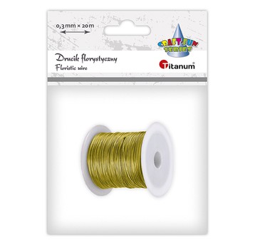 DRUT DEKOR 03MM/20M ZŁOTY