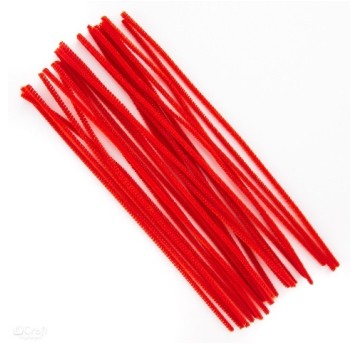 Druty pluszowe DPK-11 czerwone 2995