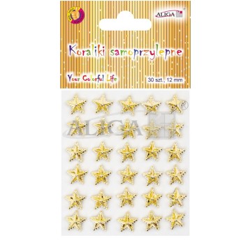 Dżety JET-8299 kryształkii samop. złote 8299