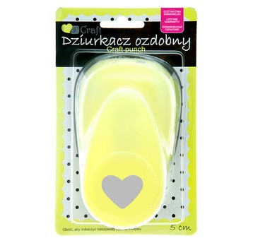 DZIURKACZ OZDOBNY 5CM SERCE 2 4783