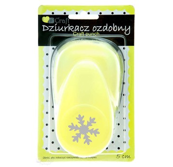 DZIURKACZ OZDOBNY 5CM ŚNIEŻYNKA 6936