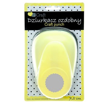 DZIURKACZ OZDOBNY 7,5CM KÓŁKO Z FALBANKĄ