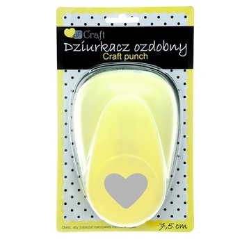 DZIURKACZ OZDOBNY 7,5CM SERCE 4277