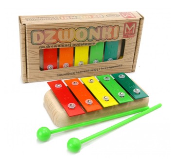 DZWONKI 5-TONOWE NA DREWNIE 0629