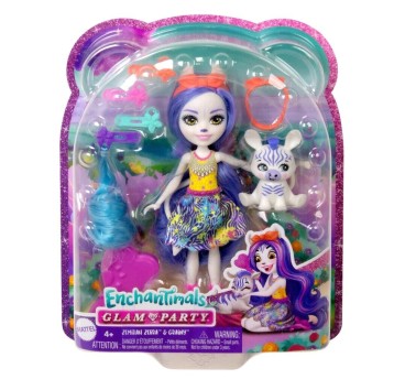 ENCHANTIMALS LALKA DELUXE ZEBRA HNV28