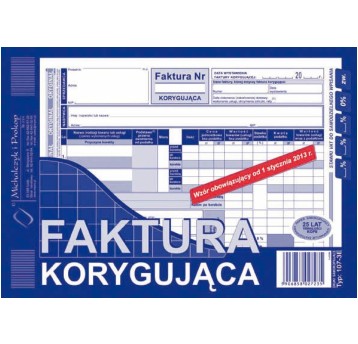 FAKTURA VAT A5 KORYG. 107-3E