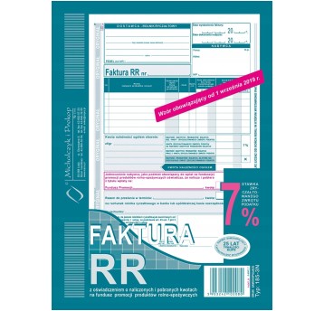 FAKTURA VAT RR DLA ROLNIKÓW A5 185-3N