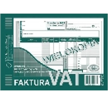 FAKTURA VAT WZÓR PEŁNY A5 140-3E WIELOKOPIA