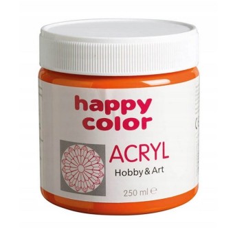 FARBA AKRYLOWA 250ML POMARAŃCZOWA HAPPY COLOR 6616